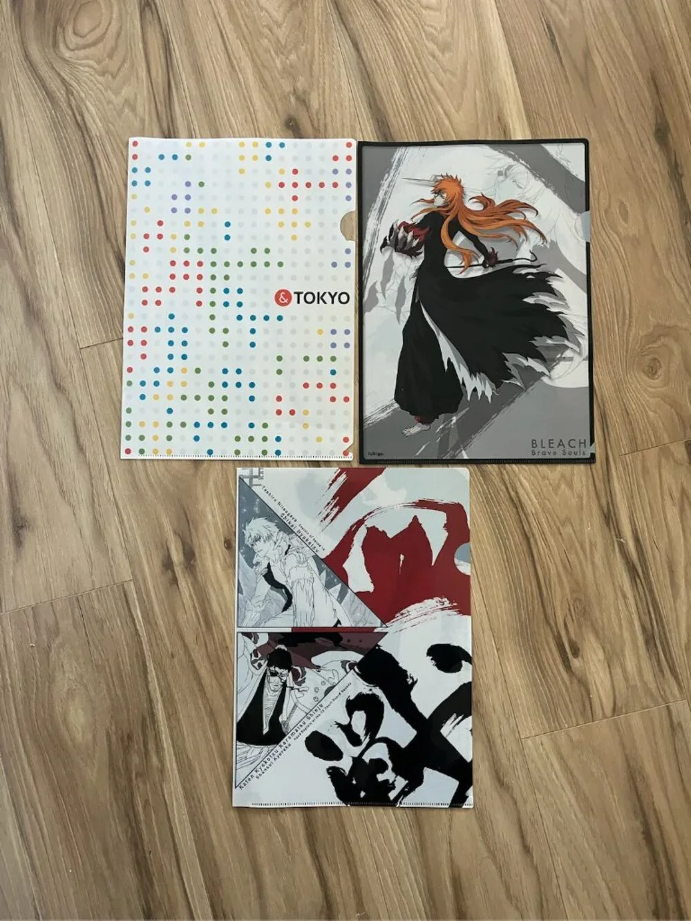 3 Bleach Clear File Folder Ichigo Kurosaki Captain Thousand Year War Anime Japan